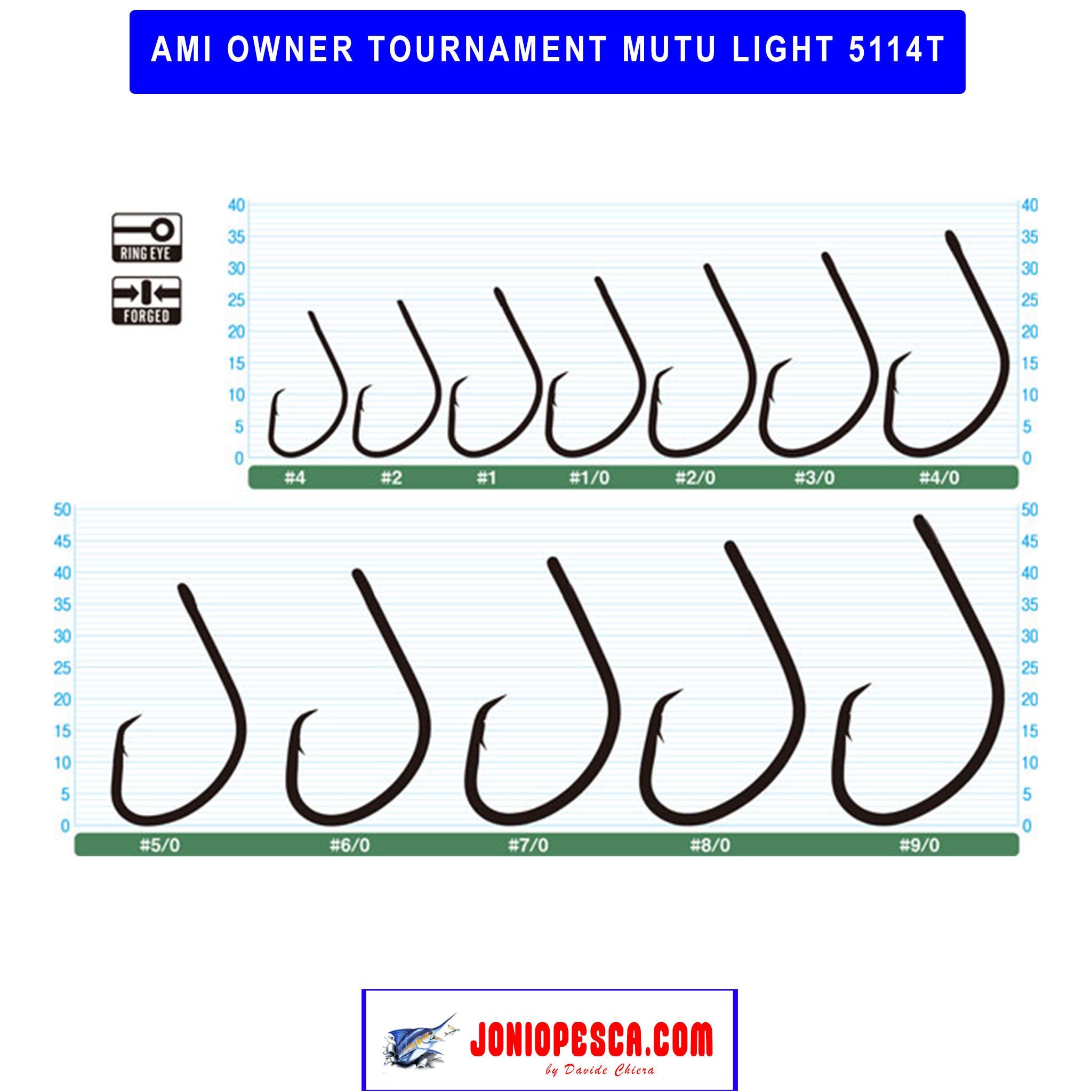 Owner Mutu Tournament Hooks 7/0